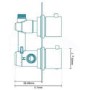 Chrome Concealed Shower Mixer with Dual Control & Slim Round Wall Mounted Head - EcoS9