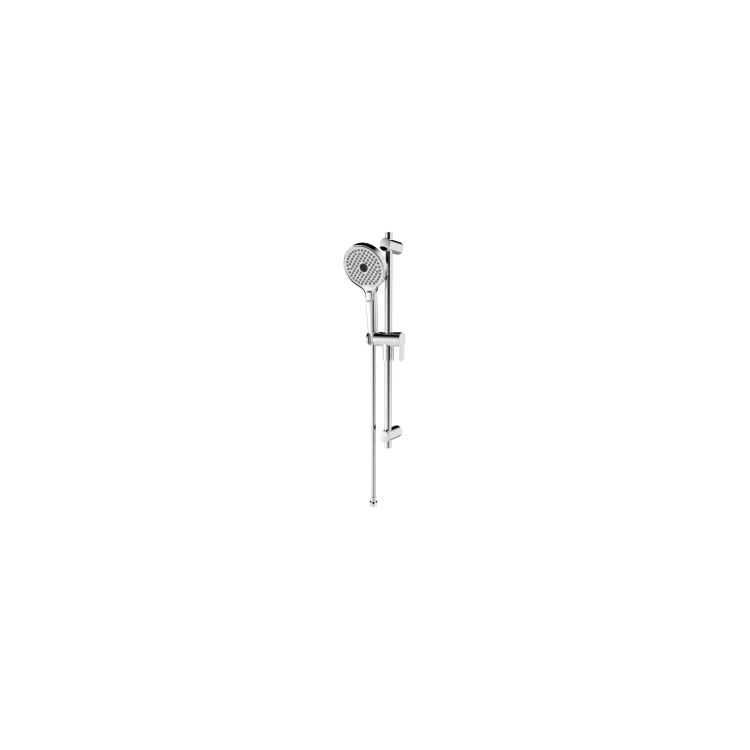 Chrome Concealed Shower Mixer with Dual Control & Round Handset - EcoStyle