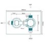 Chrome Concealed Shower Mixer with Dual Control & Slim Square Ceiling Mounted Head - EcoStyle