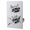 GRADE A1 - Concealed Dual Outlet Thermostatic Shower Valve with Diverter - EcoStyle