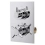 Concealed Thermostatic Mixer Shower with Slim Wall Mounted Shower Head & Handset - EcoStyle