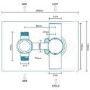 Concealed Thermostatic Mixer Shower with Slim Wall Mounted Shower Head & Handset - EcoStyle