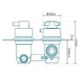 Concealed Thermostatic Mixer Shower with Slim Wall Mounted Shower Head & Handset - EcoStyle