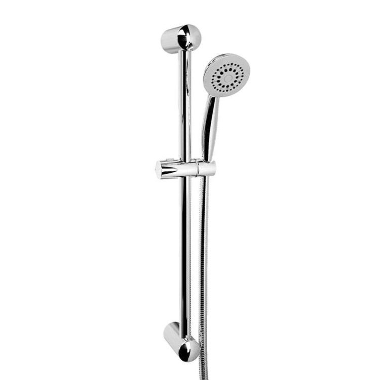Concealed Thermostatic Mixer Shower with Slim Wall Mounted Shower Head & Handset - EcoStyle