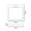 Low Profile Shower Tray 760 x 760mm Stone Resin - Elusive