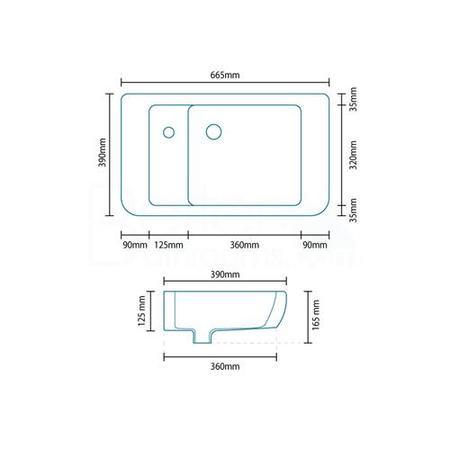 Bellami Left Hand Basin