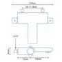 Montroc Thermostatic Bath Shower Mixer with Chenai Riser Rail Kit