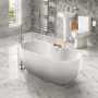Modern Freestanding Bath Suite with Toilet & Basin - Lisbon 