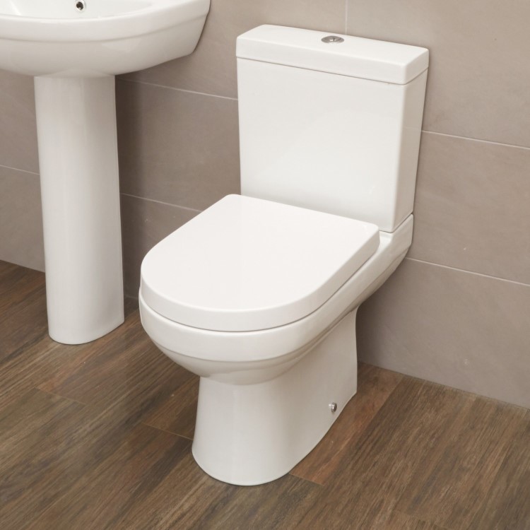 Close Coupled Toilet with Soft Close Seat - Dee