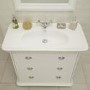 Valencia 900mm Vanity Unit - White 3 Drawer Unit