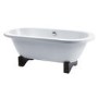 Shanghai Double Ended Freestanding Bath With Wooden Feet - L1750 x W790mm