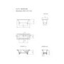 Freestanding Double Ended Bath With Chrome Feet 1600 x 750mm - Athena