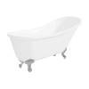 Lunar Luxury Slipper Freestanding Bath - 1620 x 730mm