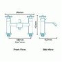 Halo Tap Pack with Basin Waste