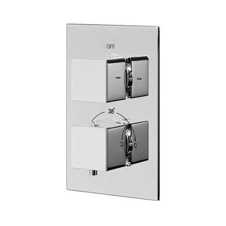 EcoCube Concealed Dual Control Shower Valve with Diverter, Overflow and Handset