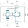 EcoCube Concealed Dual Control Shower Valve with Diverter, Overflow and Handset