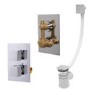 Concealed Dual Control Shower Valve with Bath Filler & Sprung Waste and Overflow