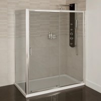 Aqualine 4mm 1100 x 800 Sliding Door Shower Enclosure