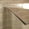 760 x 900mm Pivot Shower Enclosure 6mm Glass Shower Door &amp; Side Panel - Aqualine