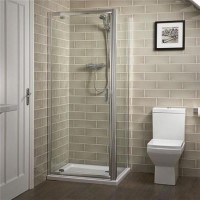 800 x 800 Pivot Shower Enclosure - 6mm Glass - Aqualine