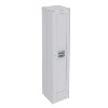 Nottingham 1400mm Floor Standing Storage Unit - White Tall Boy Unit 2 Door Modern Handle 