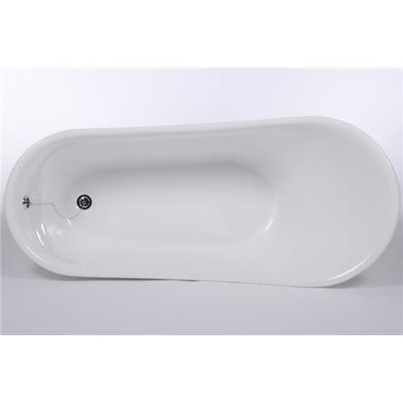 Solar Uno Traditional Freestanding Slipper Bath - L1605 x W710mm