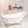 Solar Freestanding Slipper Bath with Traditional Feet