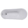 Solar Freestanding Slipper Bath with Traditional Feet