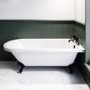 Freestanding Single Ended Bath with Black Feet 1670 x 740mm - Park Royal