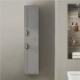 1400mm Wall hung Bathroom Cabinet - Grey Modern Handle - Nottingham Range