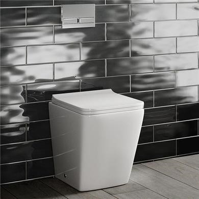 Square Back to Wall Toilet with Soft Close Seat - Voss
