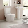 500mm Close Coupled Toilet and Basin Full Pedestal Suite - Voss