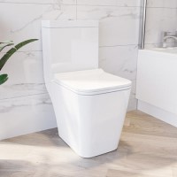 Close Coupled Toilet with Soft Close Seat - Voss Close Coupled Toilet with Soft Close Seat - Voss