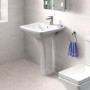 Basin and Full Pedestal - 1 Tap Hole - Modern - Montana