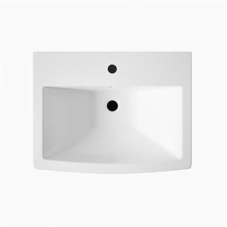 Basin and Full Pedestal - 1 Tap Hole - Modern - Montana