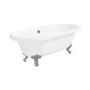 Albion Traditional Double Ended Roll top Freestanding Bath with Ball & Claw Feet - 1700 x 750 x 625mm
