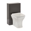 Camborne Back to Wall WC Unit &amp; Austin Back To Wall Toilet - Wolf Grey