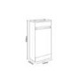 410mm Floor Standing White Gloss Vanity Unit with Close Coupled Toilet Suite - Portland