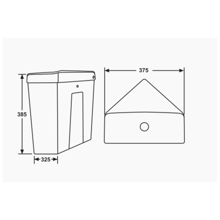 Close Coupled Corner Toilet with Soft Close Seat - Portland
