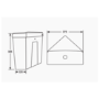 Close Coupled Corner Toilet with Soft Close Seat - Portland