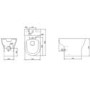 Close Coupled Corner Toilet with Soft Close Seat - Portland