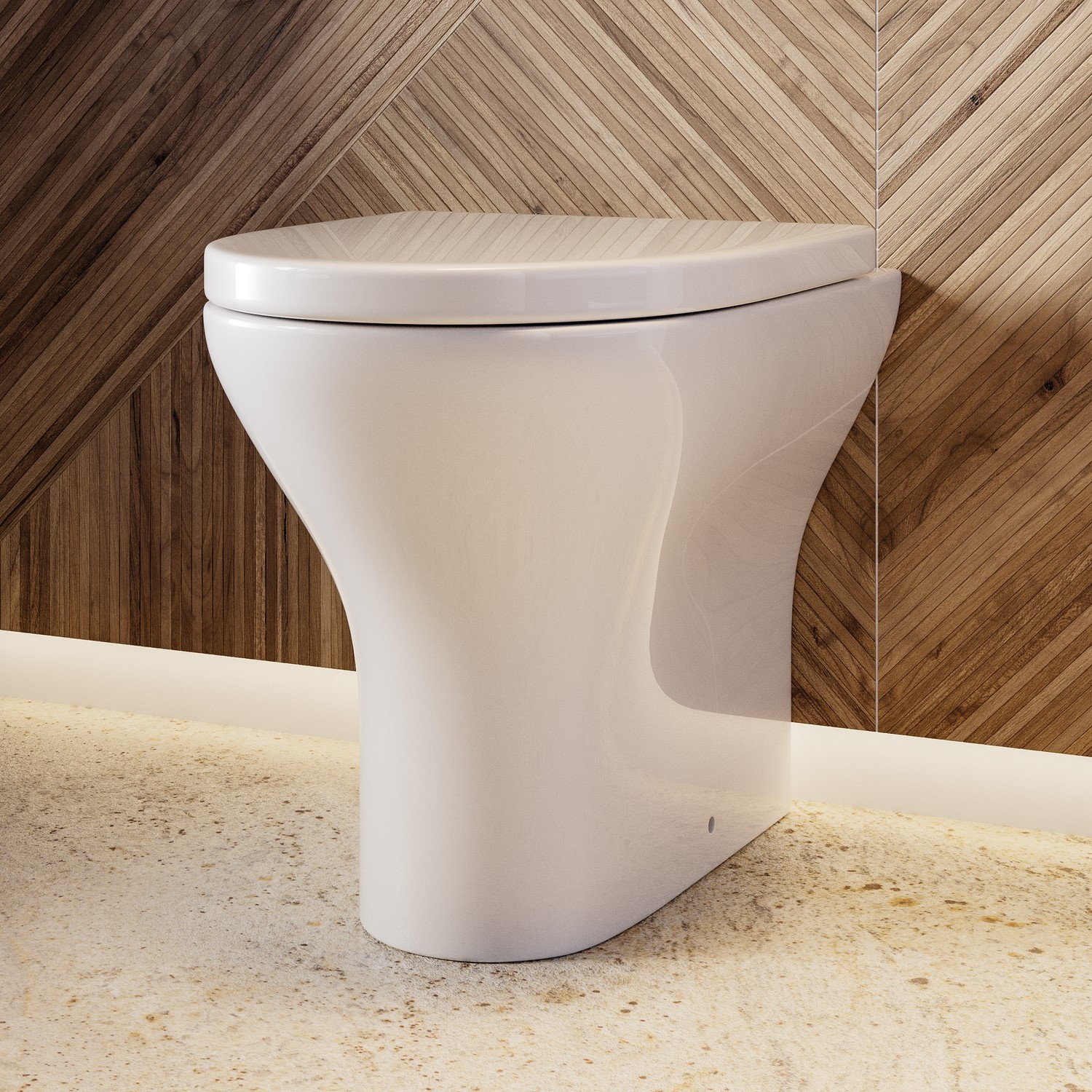 Back to Wall Toilet with Soft Close Seat - Portland