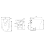 Back to Wall Short Projection Toilet with Soft Close Seat - Portland