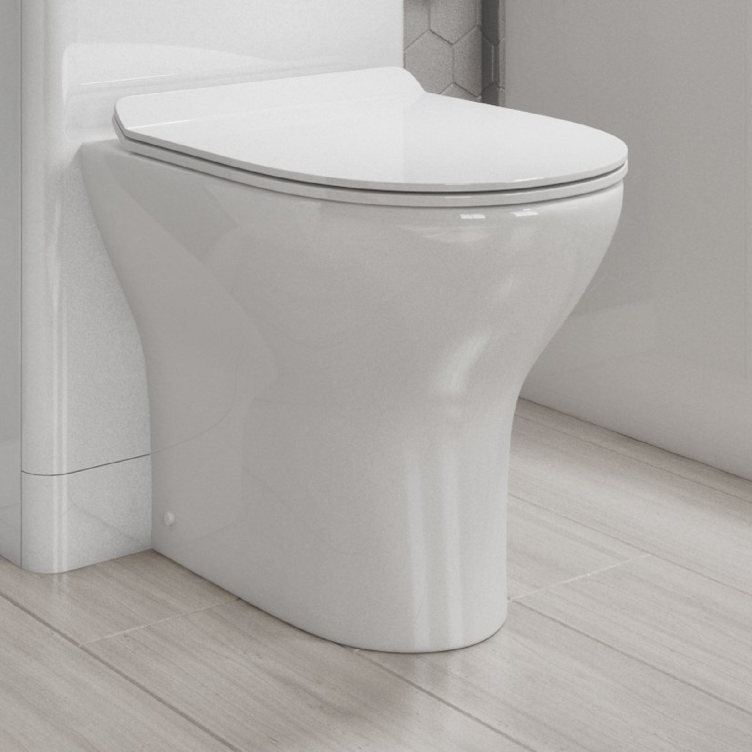 Portland Back to Wall Toilet with Slim Soft Close Seat