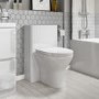 500mm White Back to Wall Unit with Round Toilet - Portland