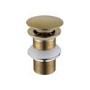 Detroit Wall Hung Basin With Brushed Brass Bottle Trap & Basin Mixer & Waste - Zana