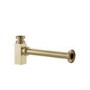 Detroit Wall Hung Basin With Brushed Brass Bottle Trap & Basin Mixer & Waste - Zana