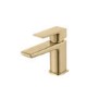 Detroit Wall Hung Basin With Brushed Brass Bottle Trap & Basin Mixer & Waste - Zana