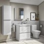 800mm White Freestanding Vanity Unit with Basin - Portland