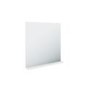 600mm White Wood Effect Wall Hung Vanity Unit and 600mm Mirror with Shelf - Boston